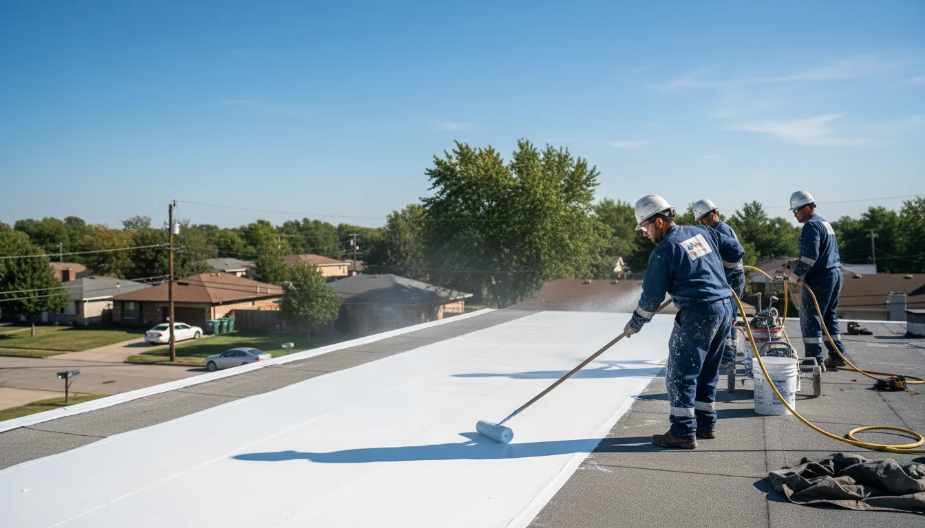 Commercial roof coating in Oak Park, MI near me